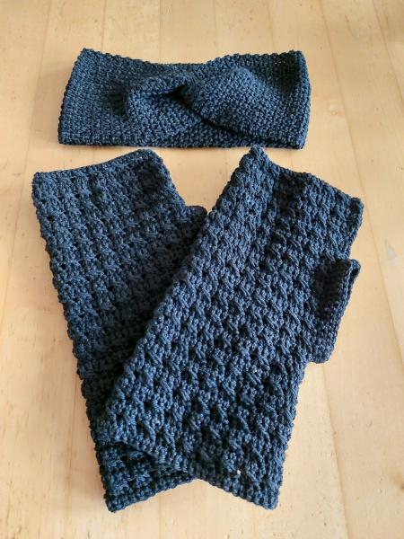 Stirnband und Armstulpen SET